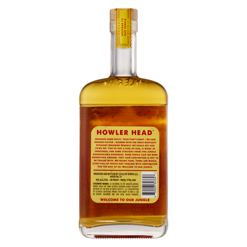 Howler Head Banana Bourbon 750ml (80 Proof)