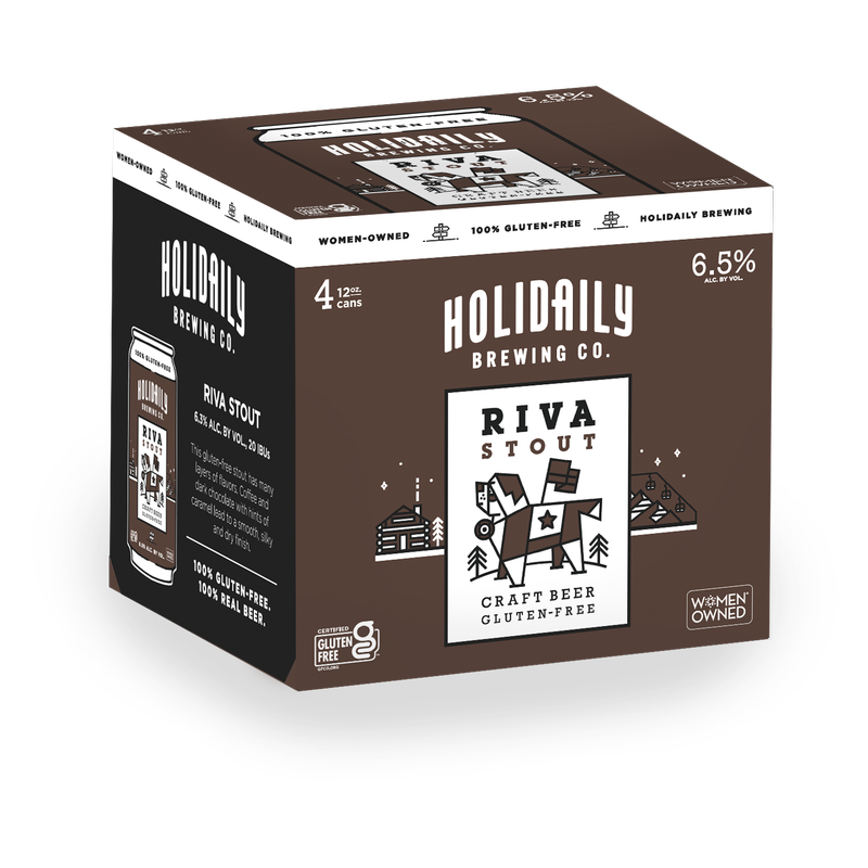 Holidaily Brewing Co. Riva Stout Gluten Free 4pk 12oz Cans