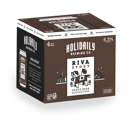 Holidaily Brewing Co. Riva Stout Gluten Free 4pk 12oz Cans