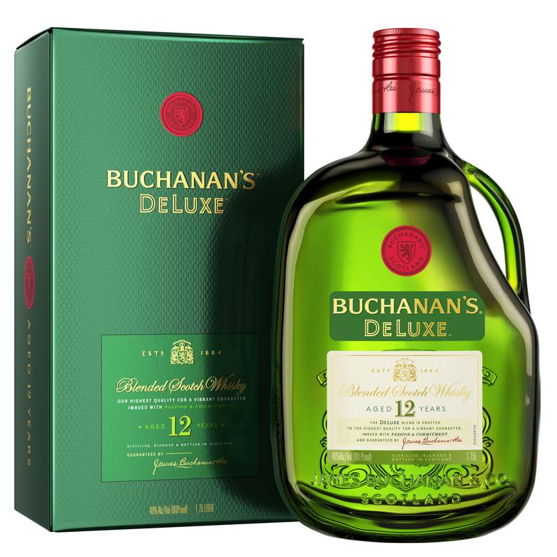 Buchanan's DeLuxe Aged 12 Years Blended Scotch Whisky, 1.75 L (80 Proof)
