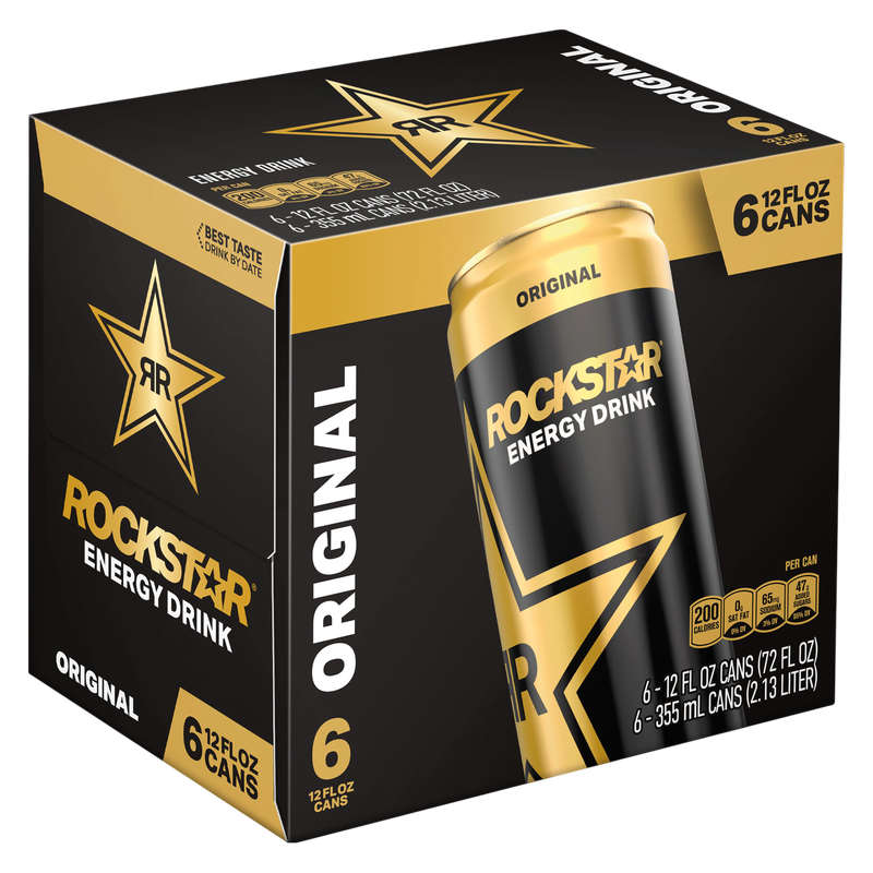 Rockstar Original Energy Drink 6pk 12oz Can