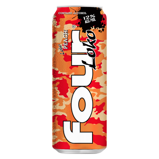 Four Loko Peach Single 23.5oz Can 12.0% ABV