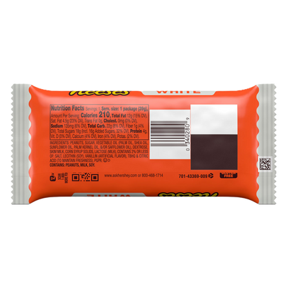 REESE'S White Creme Peanut Butter Cups, Candy Pack, 1.39 oz