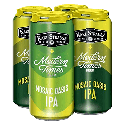 Karl Strauss Brewing Collaborations - Mosaic Oasis Hazy IPA 4pk 16oz Can