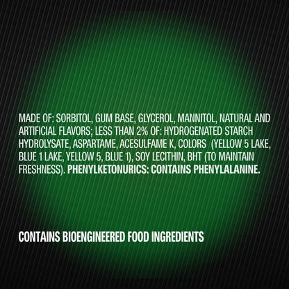 5 GUM Spearmint Rain Sugar Free Chewing Gum