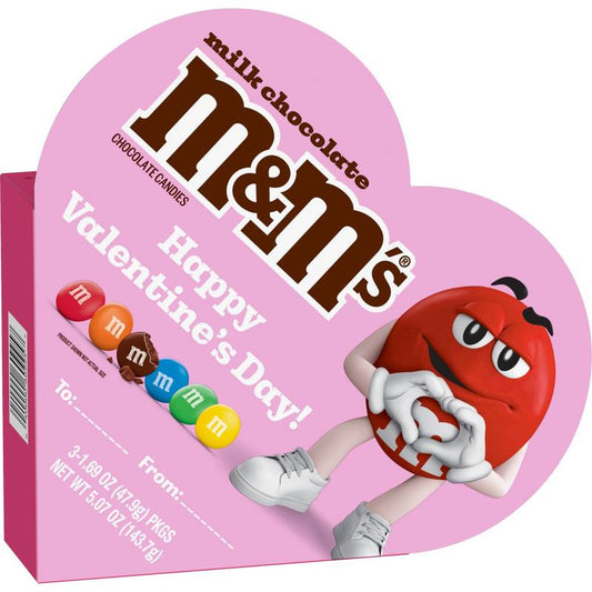 M&M’S Milk Chocolate Candies Heart Gift Box, 5.07oz