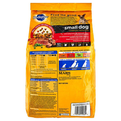Pedigree Small Dog Grilled Steak & Vegetable Dry Dog Food 3.5lb
