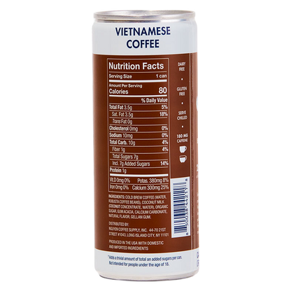 Nguyen Coffee Supply Coconut Vietnamese Coffee Cold Brew 7.5oz Can