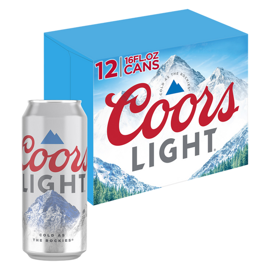 Coors Light 12pk 16oz Can 4.2% ABV