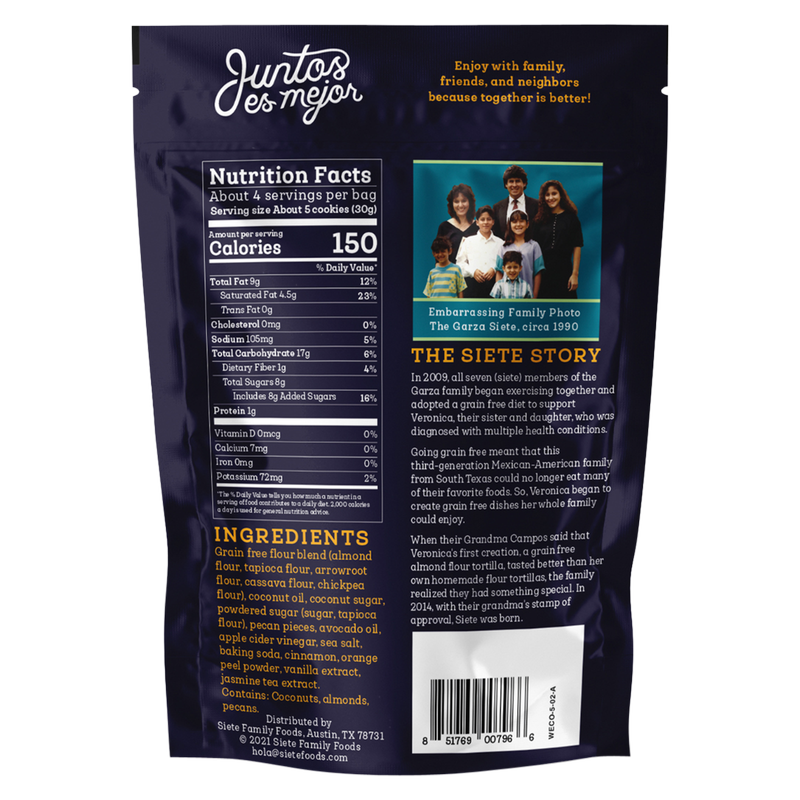 Siete Mexican Wedding Cookies 4.5oz