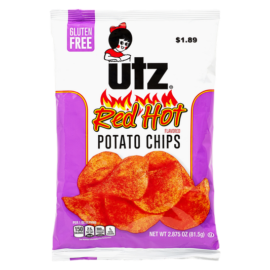 Utz Red Hot Potato Chips 2.87oz