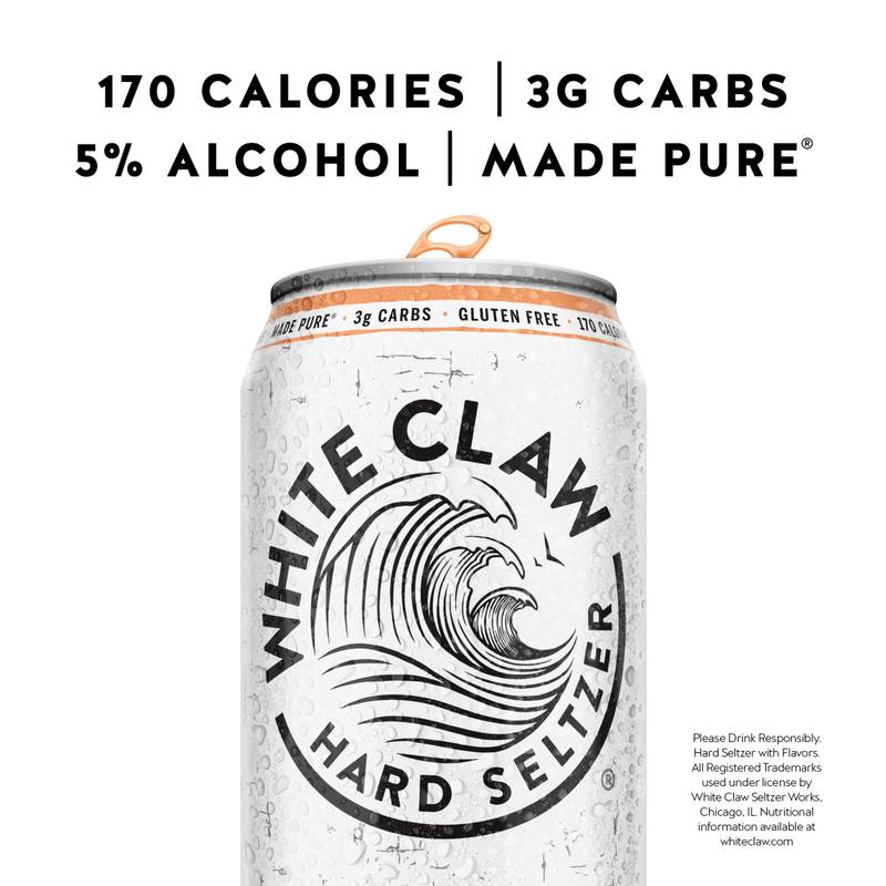 White Claw Peach Single 19.2oz Can 5% ABV