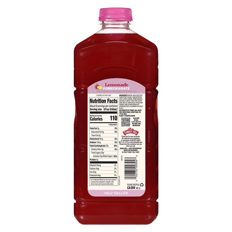 Turkey Hill Pomegranate Lemonade 64oz Btl