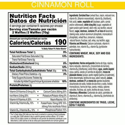 Kellogg's Eggo Cinnamon Roll Waffles 8ct