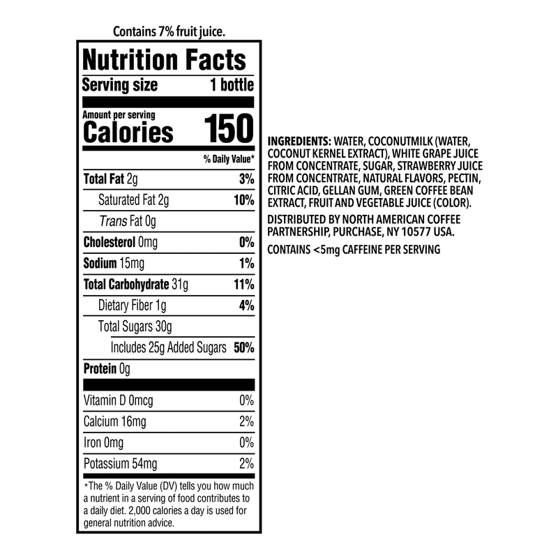 Starbucks Coffee Drink Pink Drink Strawberry 14oz Btl