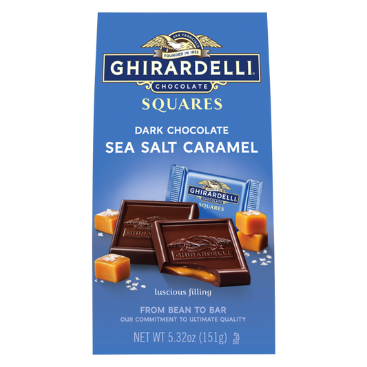 Ghirardelli Dark Chocolate Sea Salt Squares 5.3oz