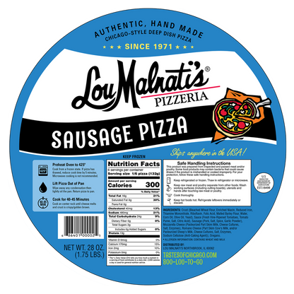 Lou Malnati's Chicago Style Sausage Pizza 28oz