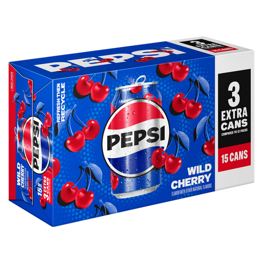 Pepsi Wild Cherry 15pk 12oz Can