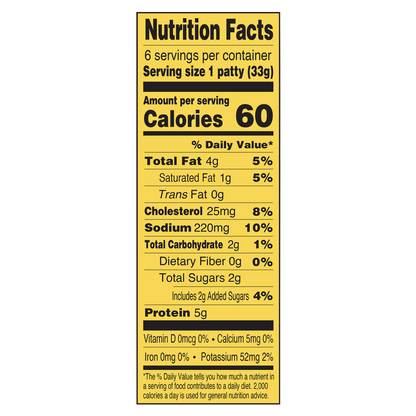 Applegate Natural Chicken & Maple Breakfast Frozen Sausage Patties 7oz