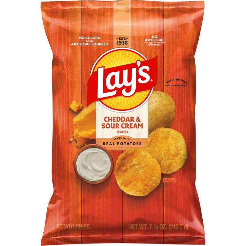 Lay's Cheddar & Sour Cream Potato Chips 7.75oz