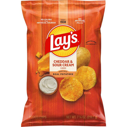 Lay's Cheddar & Sour Cream Potato Chips 7.75oz