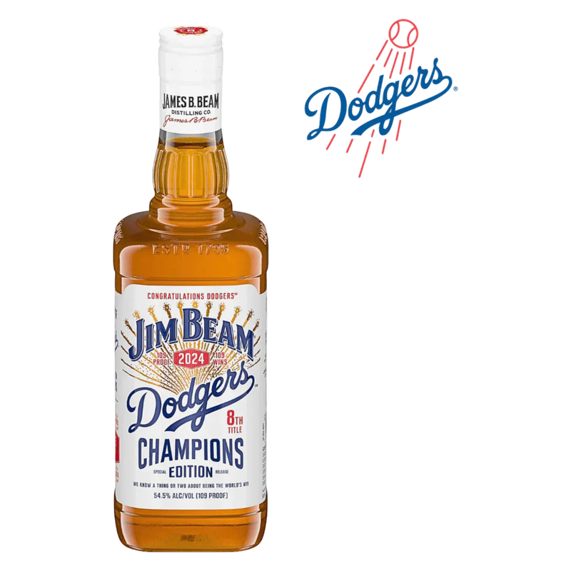 Jim Beam Bourbon Dodgers Bottle 750ml Bottle
