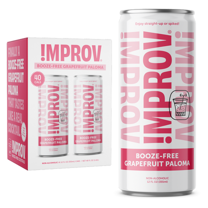 !mprov Booze-Free Grapefruit Paloma 4pk 12oz Can
