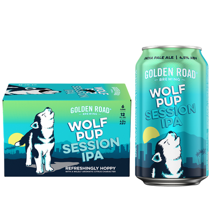 Golden Road Wolf Pup 6pk 12oz Can 4.5% ABV