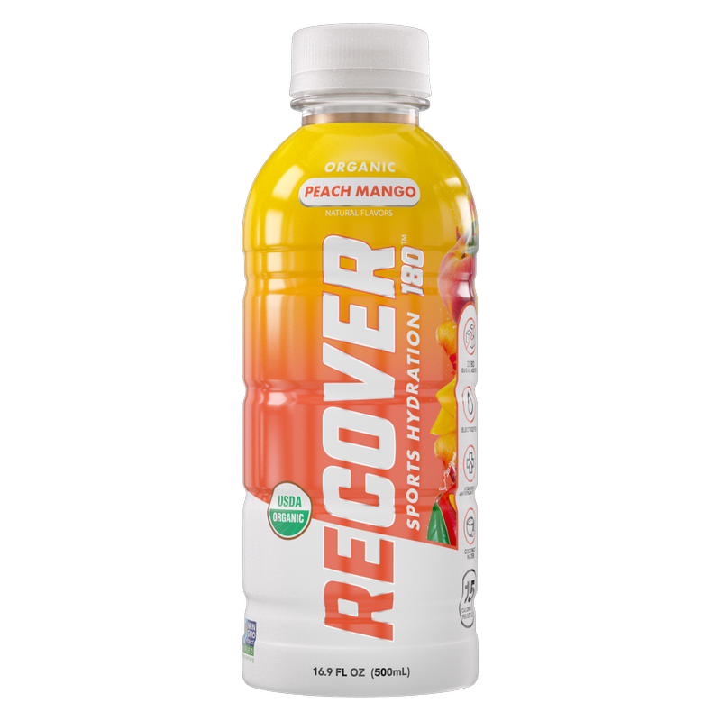 Recover 180 Organic Peach Mango Sports Drink 16.9oz Btl