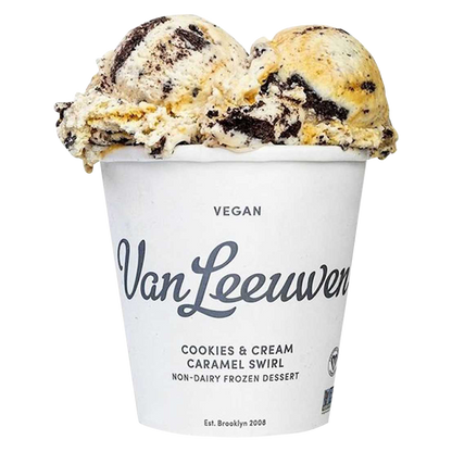 Van Leeuwen Vegan Cookies & Cream Caramel Swirl Ice Cream Pint