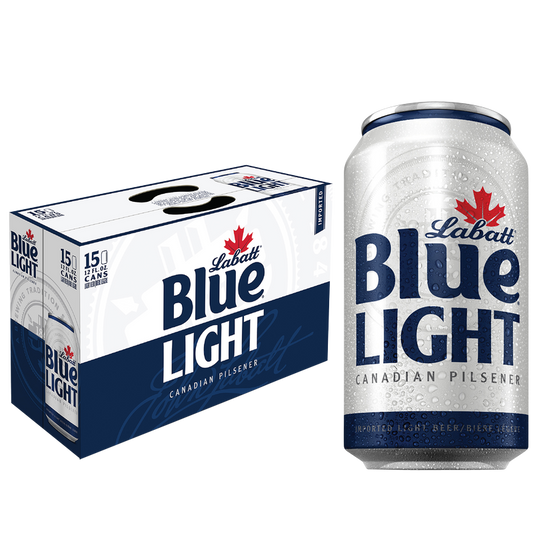 Labatt Blue Light 15pk 12oz Can 4.0% ABV