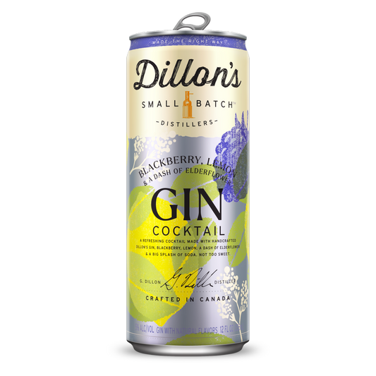 Dillon's Blackberry, Lemon, and Elderflower Gin Cocktail 5% ABV