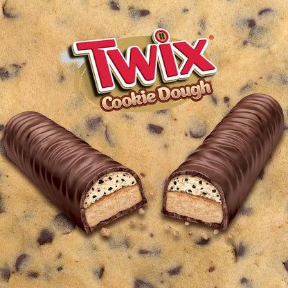TWIX Cookie Dough Milk Chocolate Bars, Share Size, 2.72 oz