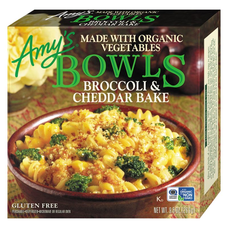 Amy's Frozen Bowls Broccoli and Cheddar Bake 9.5oz