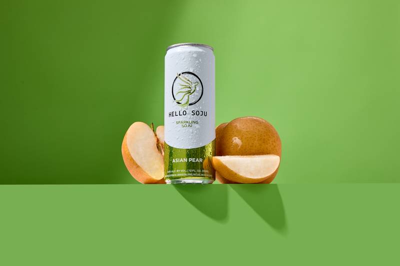 Hello Soju Asian Pear 12oz 4pk 7%ABV