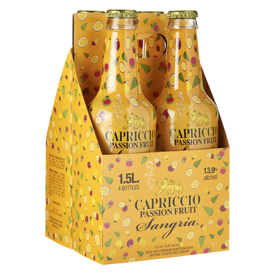 Capriccio Passion Fruit Sangria Bubbly 4pk 375ml