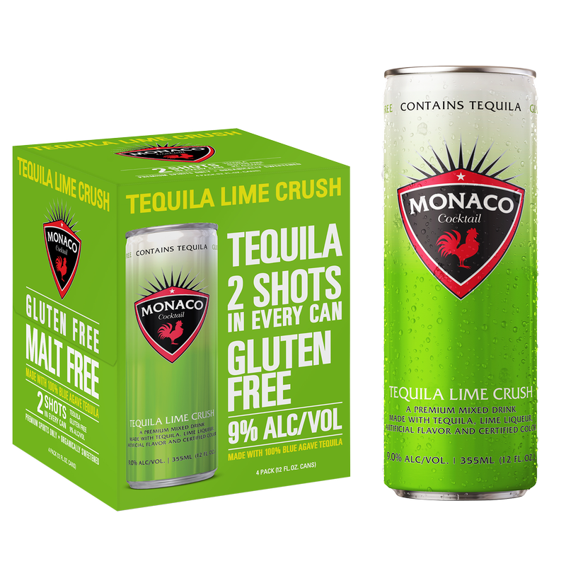 Monoco Tequila Lime Crush 4pk 12oz Can 9% ABV