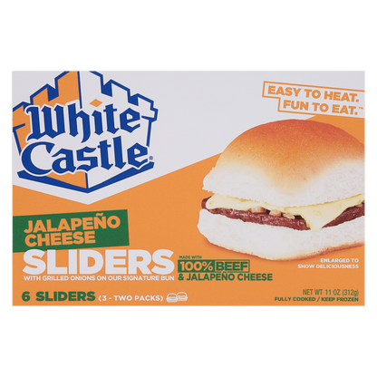 White Castle Jalapeno Cheese Sliders 6ct 11oz