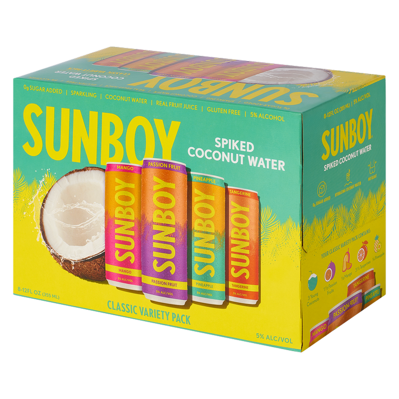 SUNBOY Classic Variety Pack 8pk 12oz Can
