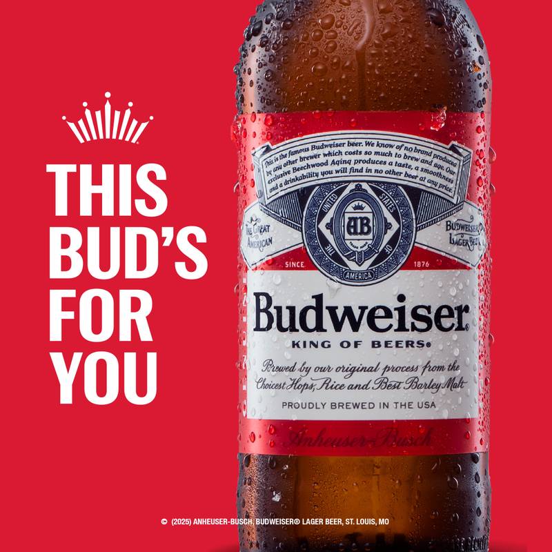 Budweiser Single 40oz Btl 5.0% ABV