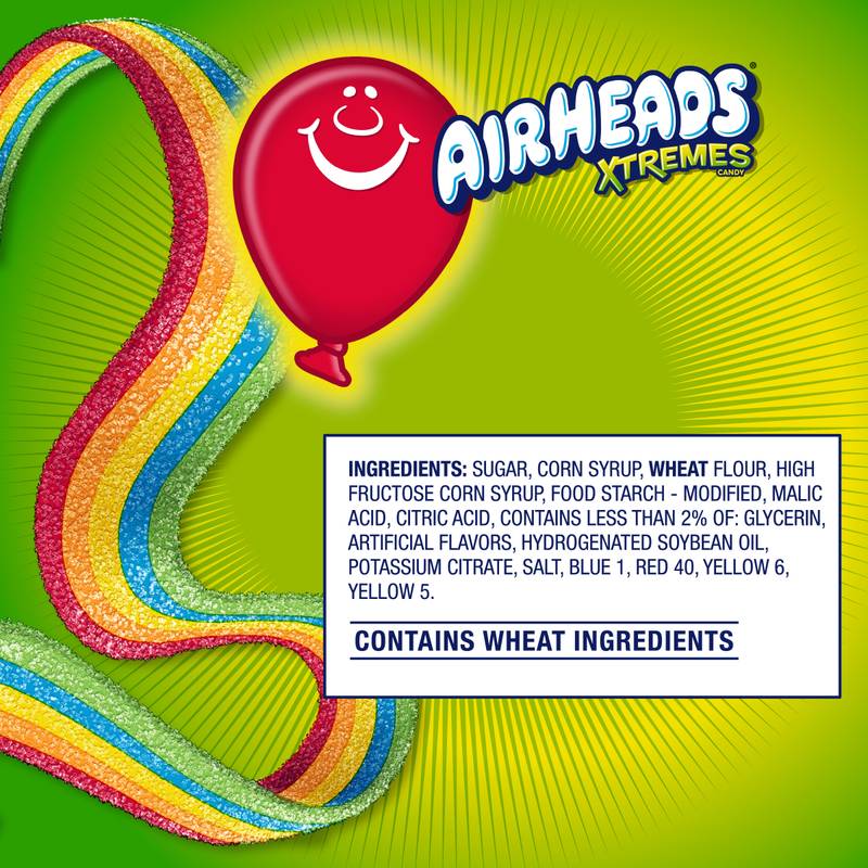 Airheads Xtremes Rainbow Berry Bar 2oz