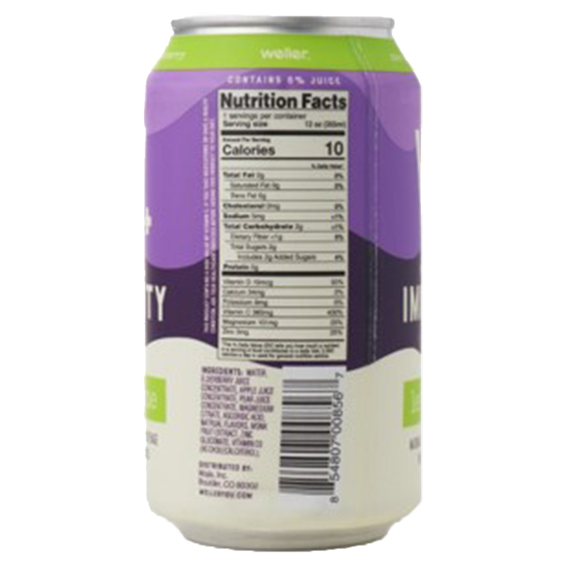 Wellers Elderberry Lemon-Lime Sparkling Immunity 12oz Can
