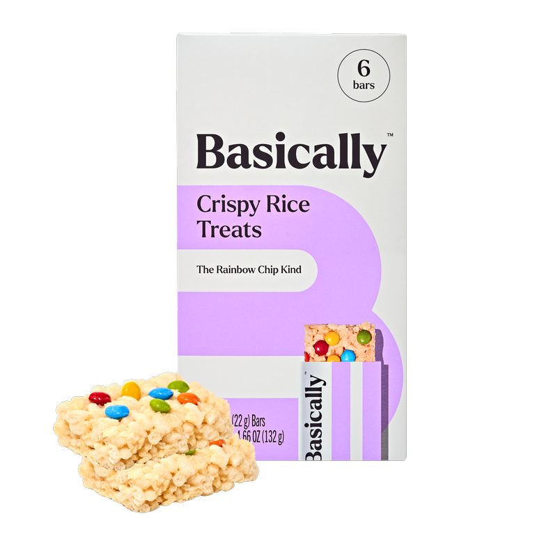 Basically Rainbow Chip Crispy Rice Treats, 6ct
