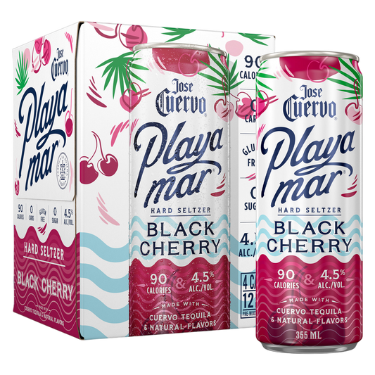 Jose Cuervo Playamar Black Cherry Ready to Drink Cocktail 4 pk 355ml Can 4.5% ABV