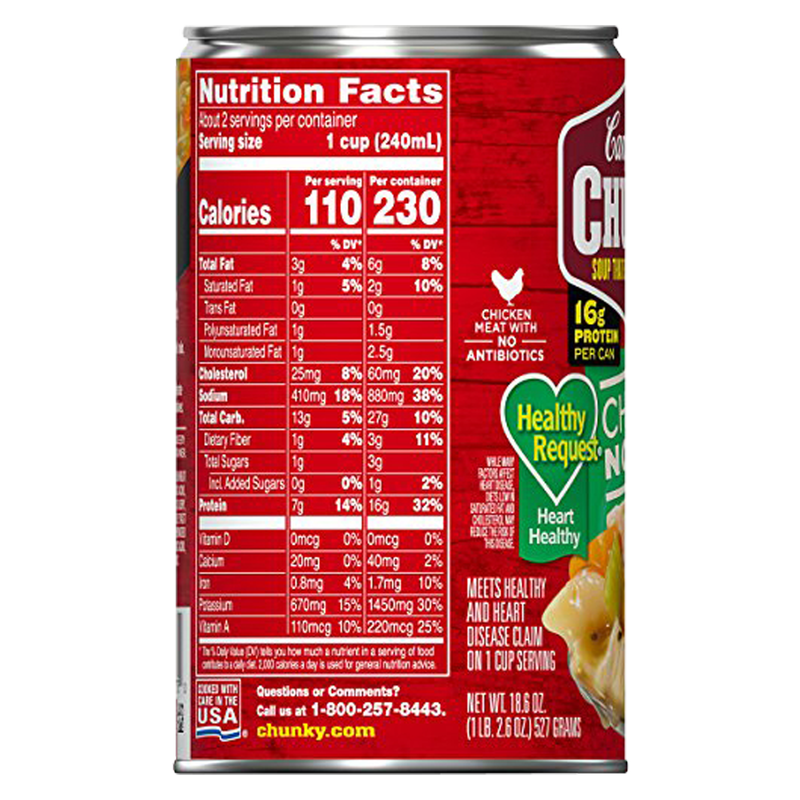 Campbell's Chunky Classic Chicken Noodle Soup 18.6oz