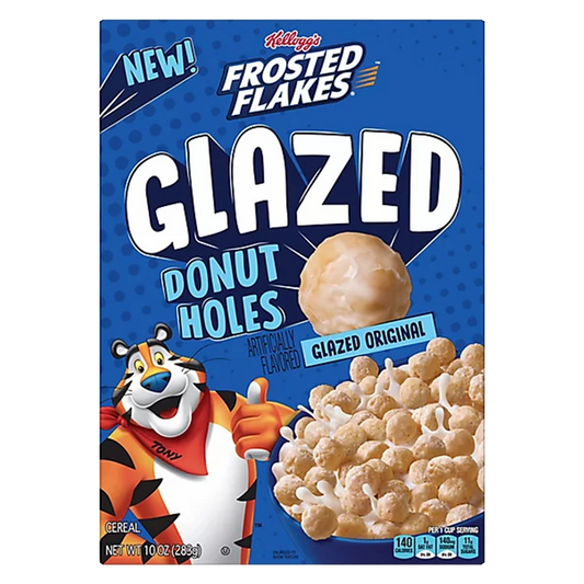 Kellogg's Donut Holes Frosted Flakes Glazed Cereal, 10oz.