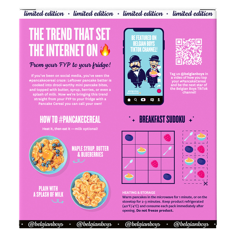 Belgian Boys Mini Pancake Cereal Snacks 4ct
