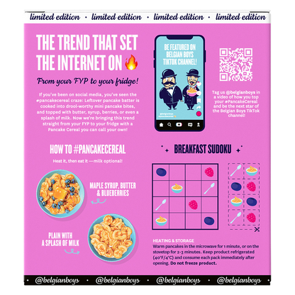 Belgian Boys Mini Pancake Cereal Snacks 4ct