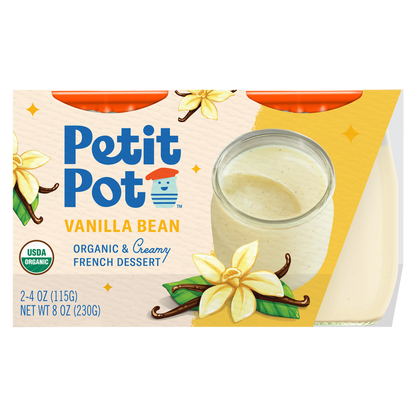 Petit Pot Vanilla Bean Organic French Dessert - 2ct/8oz