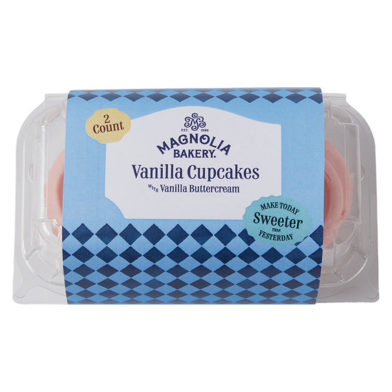 Magnolia Bakery Vanilla Cupcakes with Vanilla Buttercream